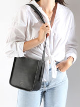 Shoulder Bag S Foudre Leather Etrier Black foudre EFOD087S-vue-porte