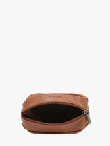 Leather Coin Purse Madras Etrier Brown madras EMAD041-vue-porte