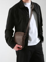 Sac Bandoulire Spider Cuir Etrier Marron spider ESPI704S-vue-porte