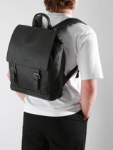 Sac  Dos Spider Business 1 Compartiment Etrier Noir spider ESPI8191-vue-porte