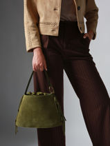 Sac Bandouli�re Country Cuir Etrier Vert country ECOU161M-vue-porte