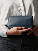 Continental L Leather Tradition Wallet Etrier Blue tradition ETRA095L-vue-porte