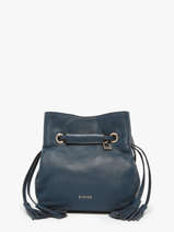 Small Leather Tradition Bucket Bag Etrier Blue tradition ETRA004S