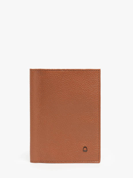 Passport Holder Madras Leather Etrier Brown madras EMAD025