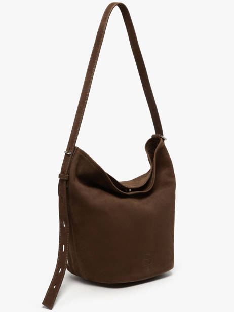 Shoulder Bag Backpack M Cavalier Nubuck Leather Etrier Brown cavalier nubuck ECAN126M other view 4