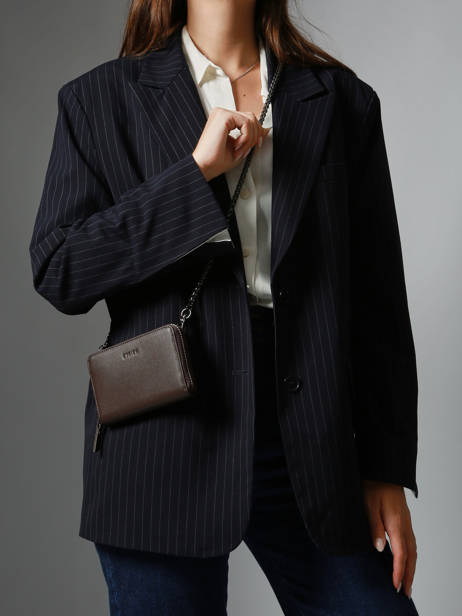 Leather Oxer Wallet Etrier Brown oxer EOXE090M other view 1